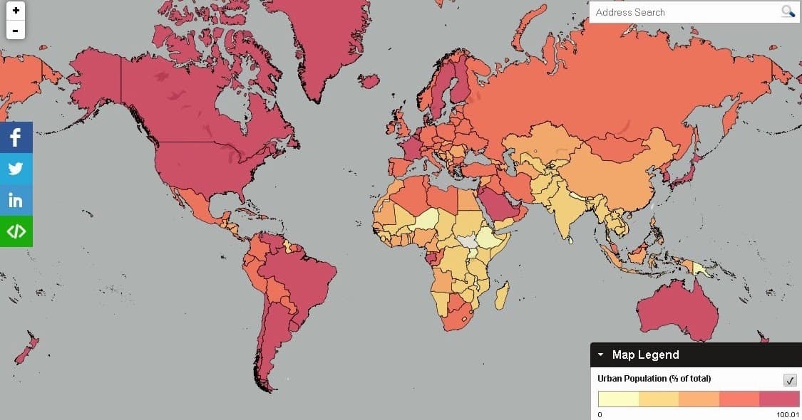 Urbanização crescente no Brasil — imagem 1